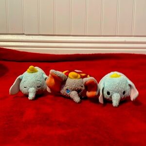 Disney Tsum Tsum plush lot of 3 different Dumbos